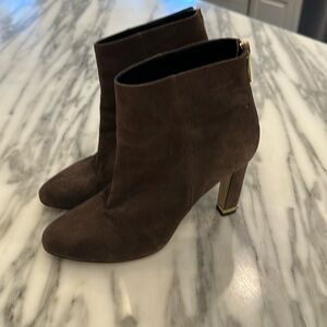 Kate Spade brown suede ankle boots